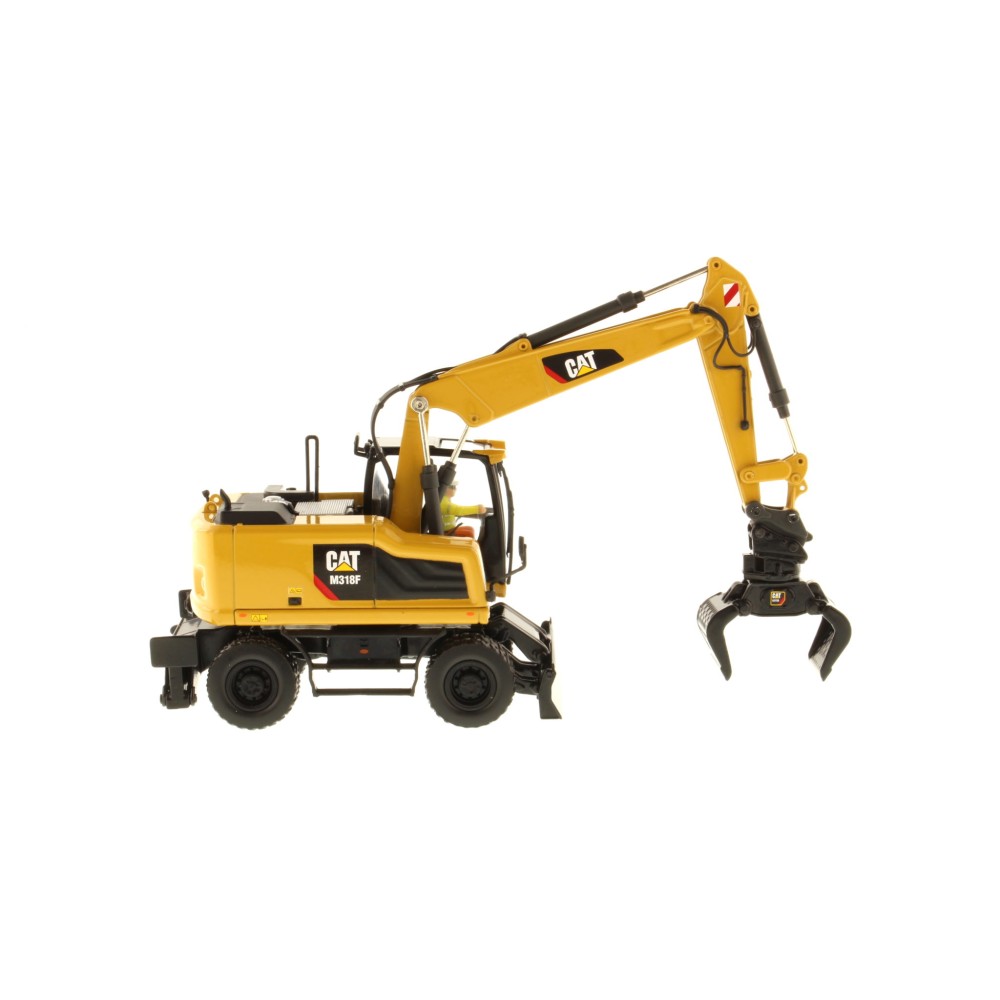 Diecast Masters 85508 - Caterpillar Cat M318F Wheeled Excavator High Line Series - Scale 1:50