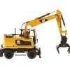 Diecast Masters 85508 - Caterpillar Cat M318F Wheeled Excavator High Line Series - Scale 1:50