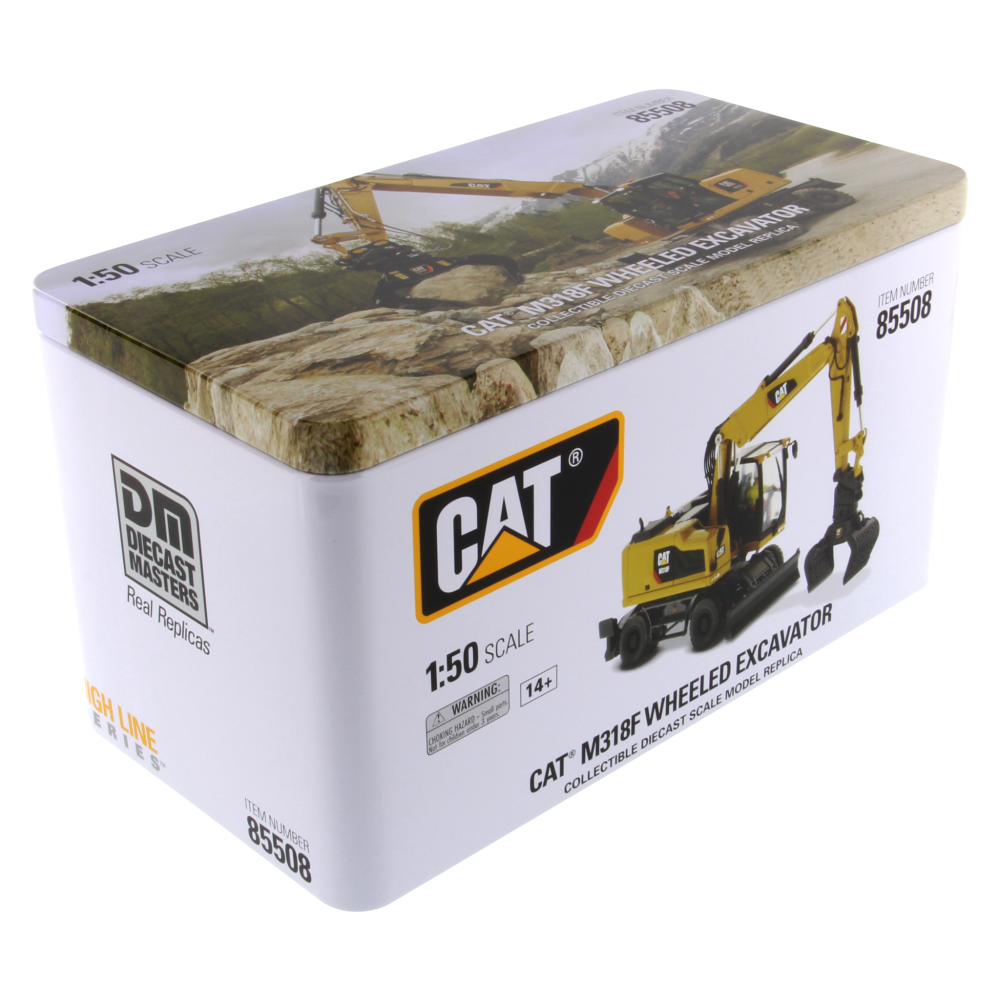Diecast Masters 85508 - Caterpillar Cat M318F Wheeled Excavator High Line Series - Scale 1:50