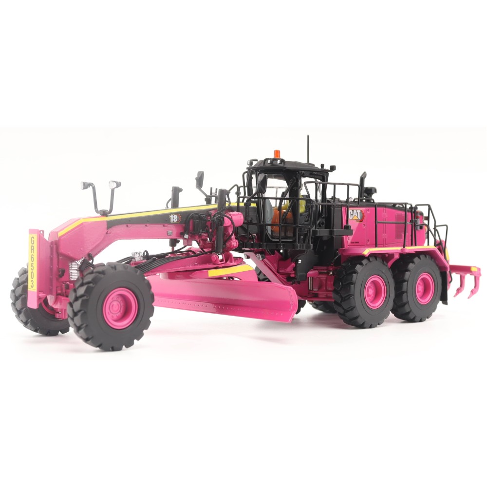Diecast Masters 85521 P - Caterpillar  CAT 18M3 Motor Grader Pink Australian 500 pieces Limited Version - Scale 1:50