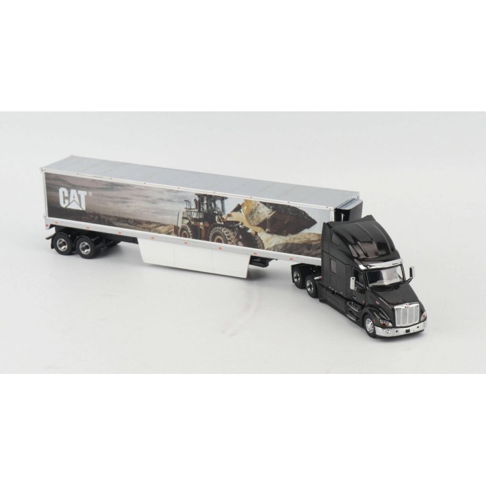 Diecast Masters 85768 - Peterbilt 579 Ultra Loft Truck with CAT Mural Trailer New Nov 2025 - Scale 1:50