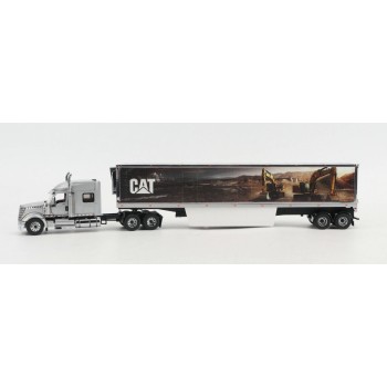 Diecast Masters 85769 - International Lonestar Truck with CAT Mural Trailer New Nov 2025 - Scale 1:50