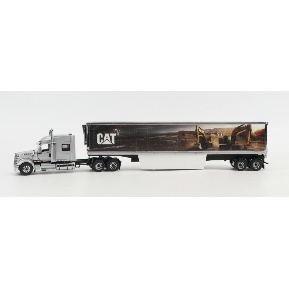 Diecast Masters 85769 - International Lonestar Truck with CAT Mural Trailer New Nov 2025 - Scale 1:50