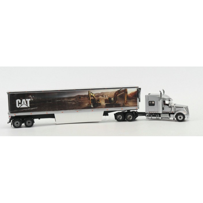 Diecast Masters 85769 - International Lonestar Truck with CAT Mural Trailer New Nov 2025 - Scale 1:50