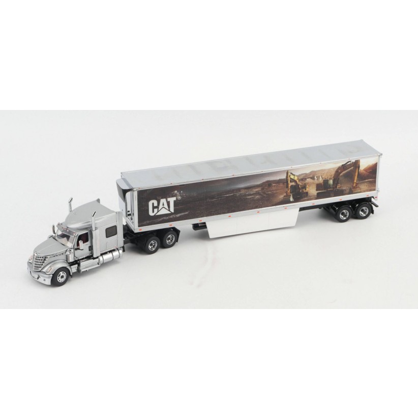 Diecast Masters 85769 - International Lonestar Truck with CAT Mural Trailer New Nov 2025 - Scale 1:50