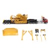 Diecast Masters 85787 - Kenworth T880 Truck and Lowboy Trailer with CAT D11R Dozer Components Load New Nov 2025 - Scale 1:50