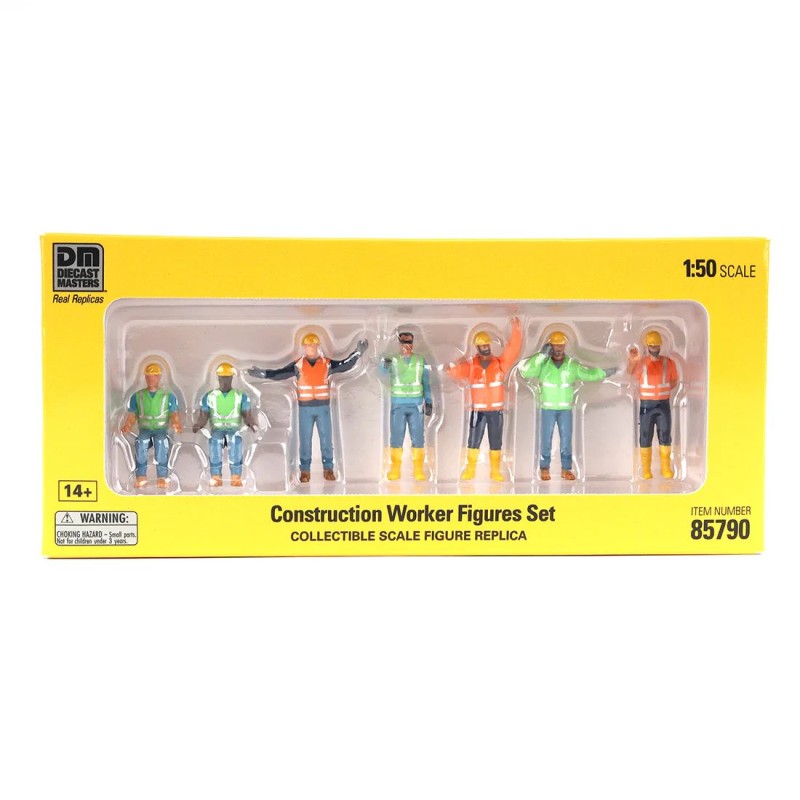 Diecast Masters 85790 Construction Worker Figures Set - New Q1 2026 - Scale 1:50