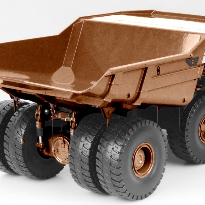 Diecast Masters 85799 - Cat797 Tier 4 Mining Dump Truck Antique Copper Special Limited Edition - JAN 26 - Scale 1:50