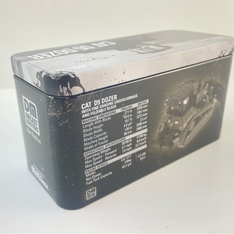 Diecast Masters 85953BGC - CAT D5 LGP Track-Type Tractor With Centennial Grey Limited 2025 - Scale 1:87