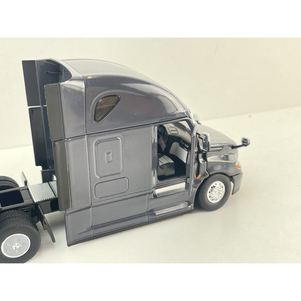 Diecast Masters 71047 - Freightliner Cascadia Truck Black with a White Cargo Trailer - Scale 1:50