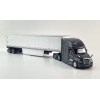 Diecast Masters 71047 - Freightliner Cascadia Truck Black with a White Cargo Trailer - Scale 1:50