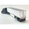 Diecast Masters 71047 - Freightliner Cascadia Truck Black with a White Cargo Trailer - Scale 1:50