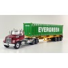 Diecast Masters 71049 - Western Star 4700 Truck with 40 ft Trailer & Evergreen Container - Scale 1:50