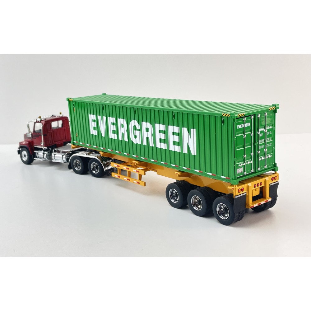 Diecast Masters 71049 - Western Star 4700 Truck with 40 ft Trailer & Evergreen Container - Scale 1:50