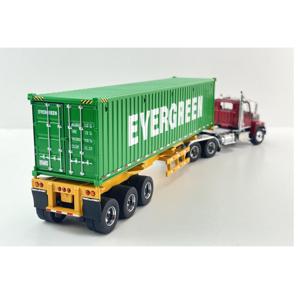 Diecast Masters 71049 - Western Star 4700 Truck with 40 ft Trailer & Evergreen Container - Scale 1:50