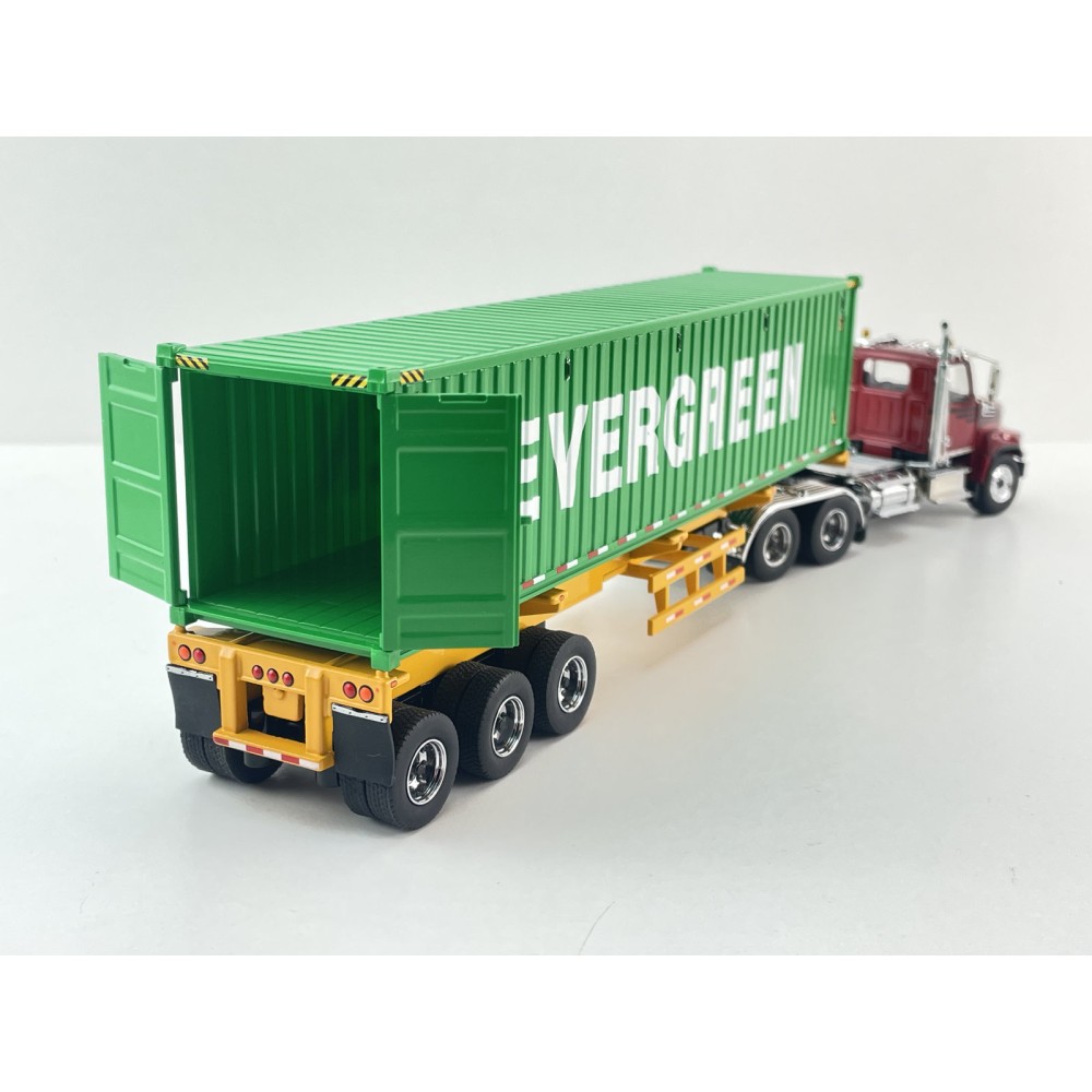 Diecast Masters 71049 - Western Star 4700 Truck with 40 ft Trailer & Evergreen Container - Scale 1:50