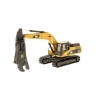 Diecast Masters 85277 C - Caterpillar Cat 330D L Hydraulic Excavator with Demolition Shear - Scale 1:50