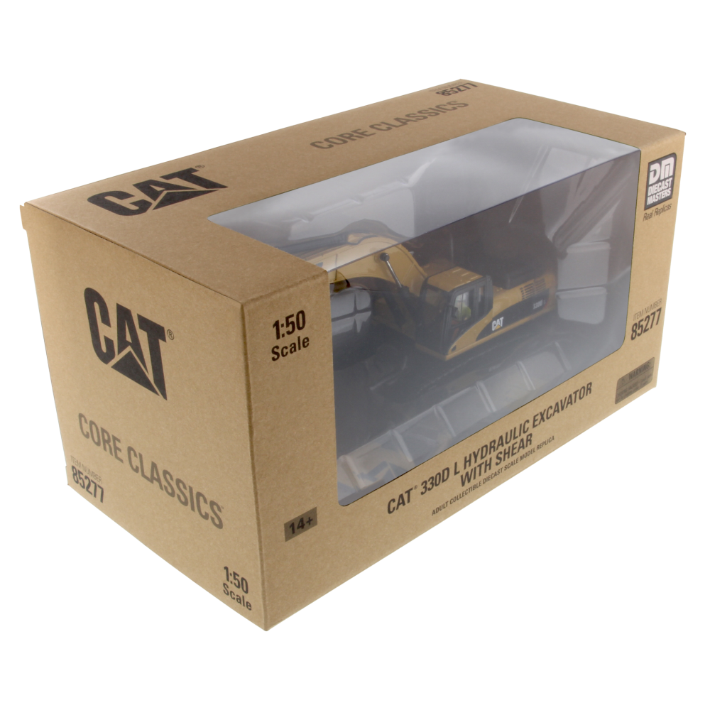 Diecast Masters 85277 C - Caterpillar Cat 330D L Hydraulic Excavator with Demolition Shear - Scale 1:50