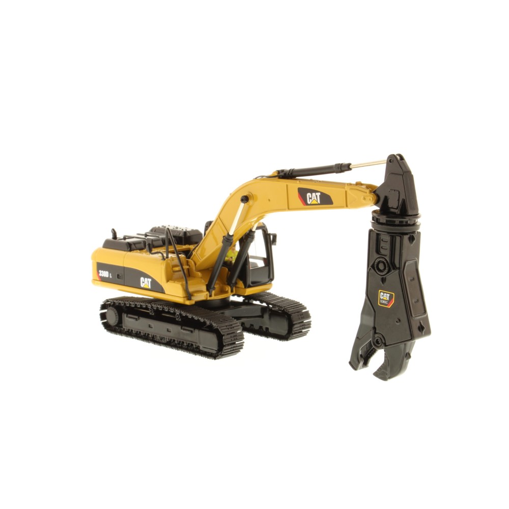 Diecast Masters 85277 C - Caterpillar Cat 330D L Hydraulic Excavator with Demolition Shear - Scale 1:50