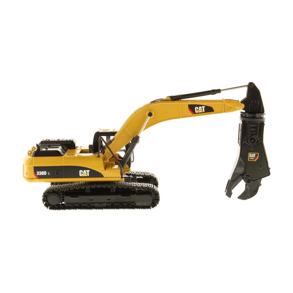 Diecast Masters 85277 C - Caterpillar Cat 330D L Hydraulic Excavator with Demolition Shear - Scale 1:50
