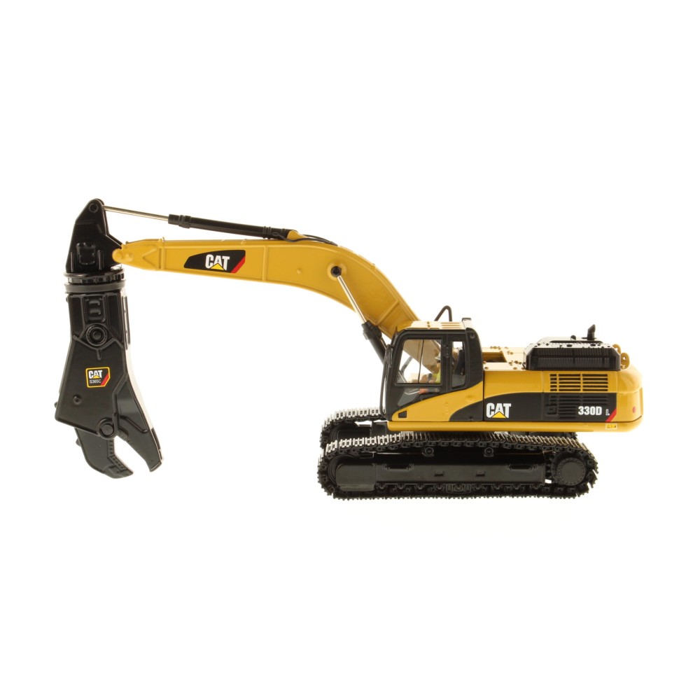 Diecast Masters 85277 C - Caterpillar Cat 330D L Hydraulic Excavator with Demolition Shear - Scale 1:50