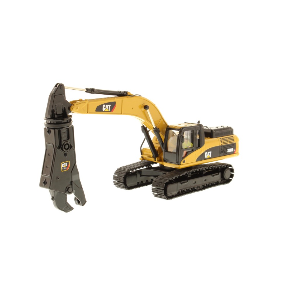 Diecast Masters 85277 C - Caterpillar Cat 330D L Hydraulic Excavator with Demolition Shear - Scale 1:50