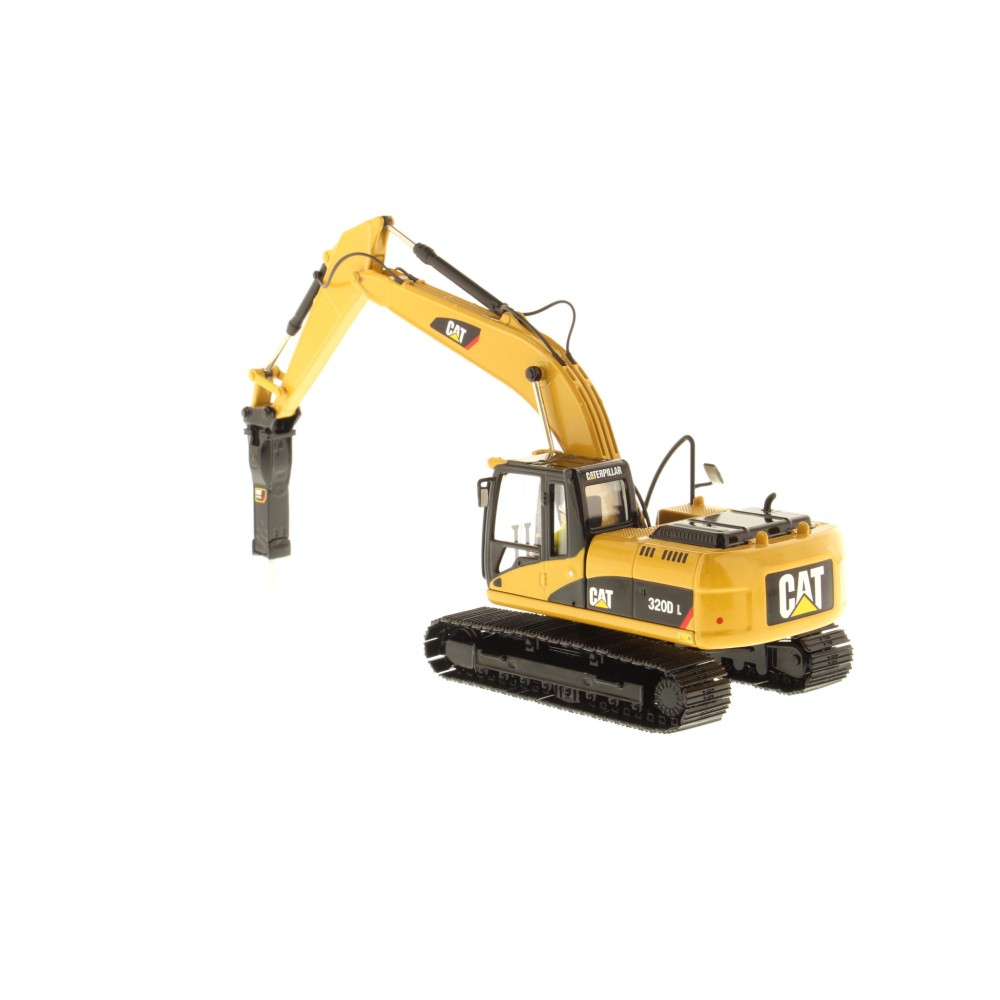 Diecast Masters 85280 C - CAT Caterpillar 320D L Tracked Hydraulic Excavator with Hammer - Scale 1:50