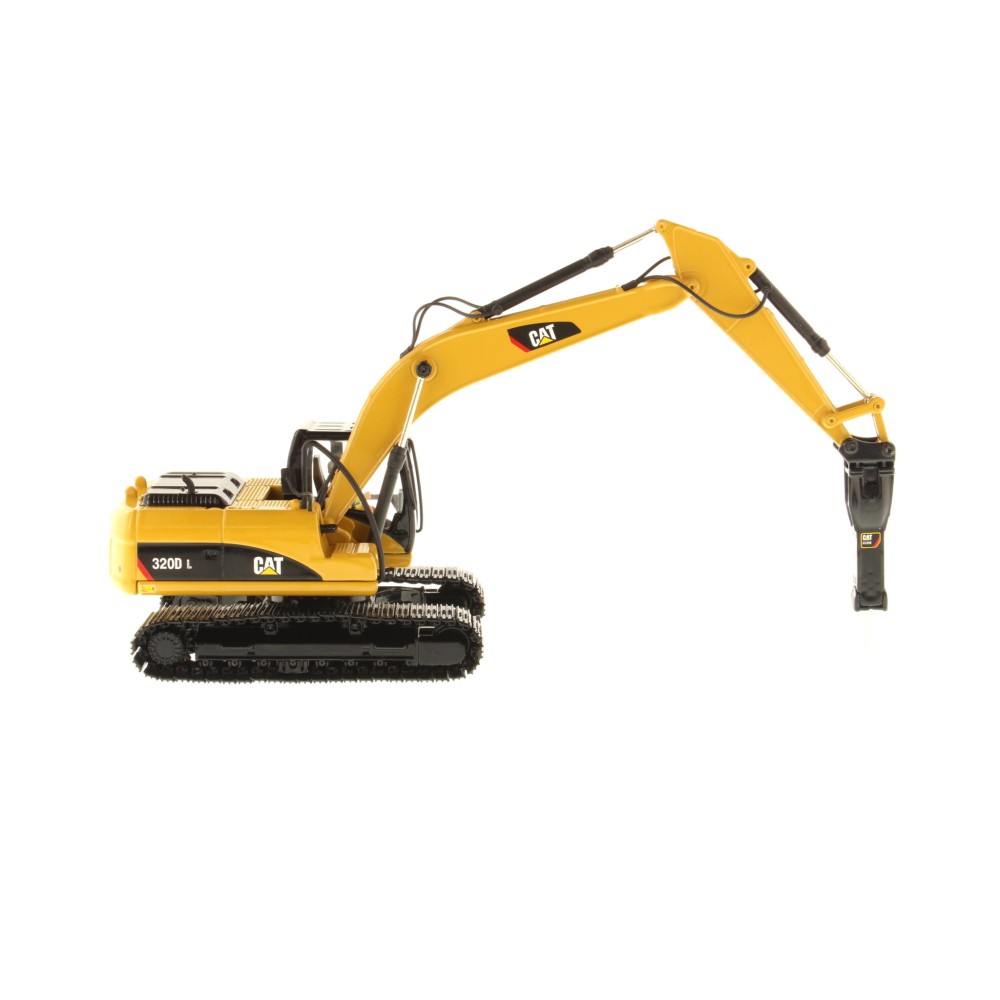 Diecast Masters 85280 C - CAT Caterpillar 320D L Tracked Hydraulic Excavator with Hammer - Scale 1:50