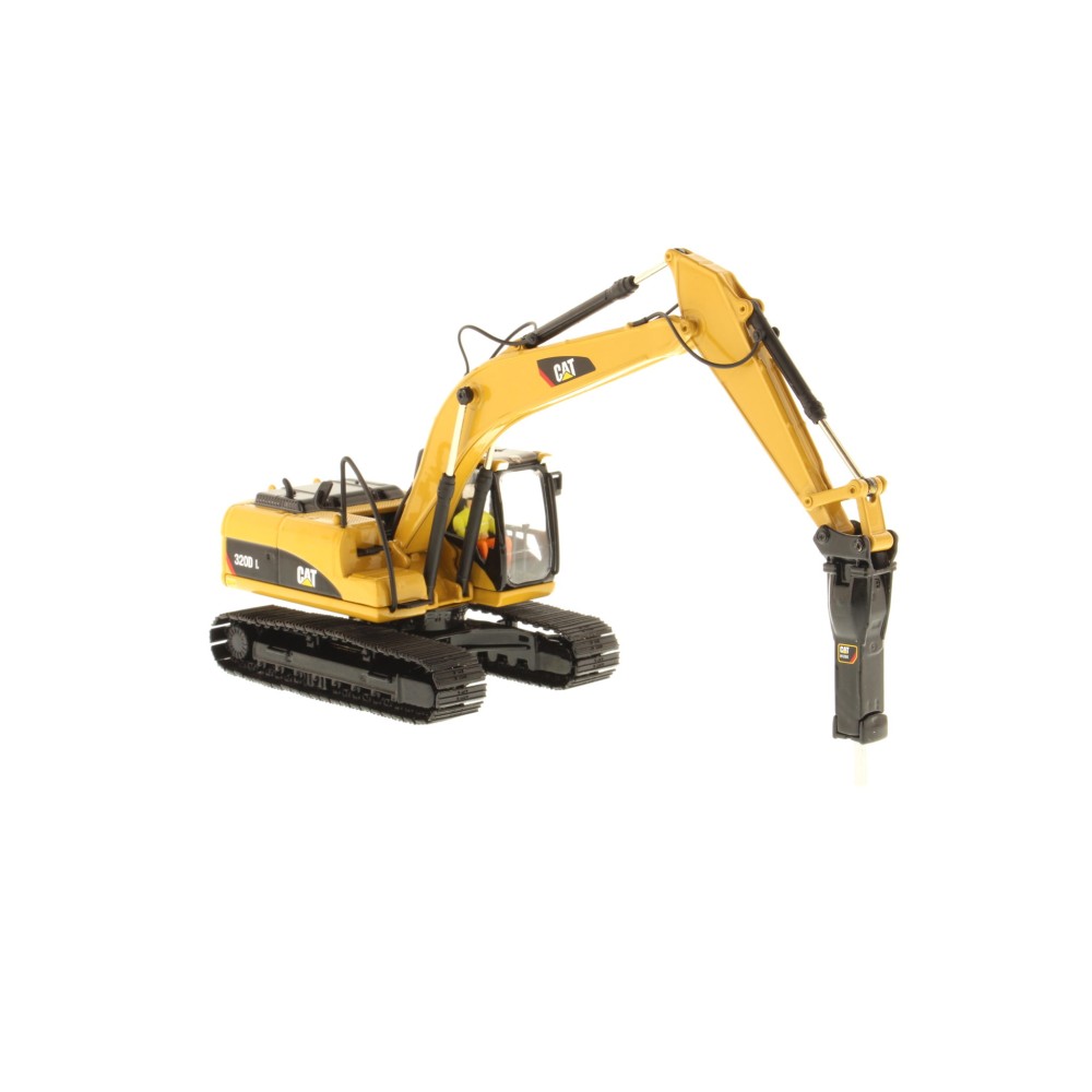 Diecast Masters 85280 C - CAT Caterpillar 320D L Tracked Hydraulic Excavator with Hammer - Scale 1:50
