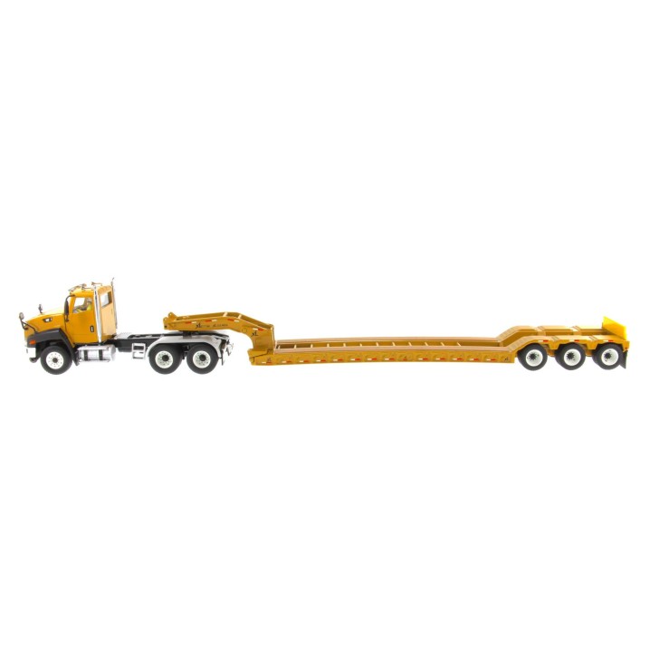 Diecast Masters 85503 C - Cat CT660 6x4 Day Cab Truck with XL Lowboy Trailer - Scale 1:50