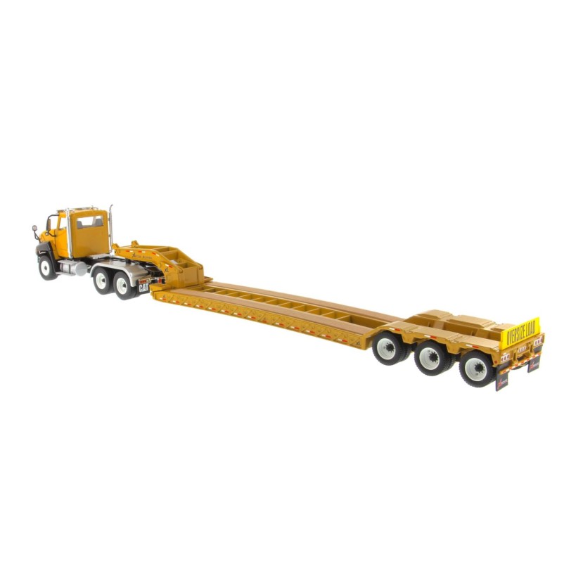 Diecast Masters 85503 C - Cat CT660 6x4 Day Cab Truck with XL Lowboy Trailer - Scale 1:50
