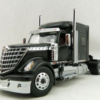 Diecast Masters 71023 - International LoneStar Sleeper Cab Truck Black - Scale 1:50