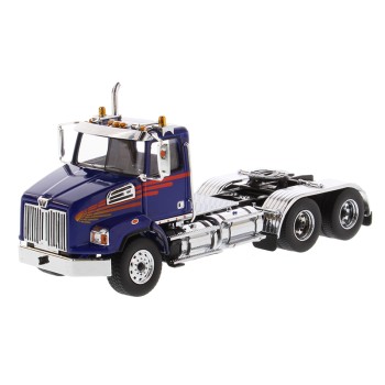 Diecast Masters 71039 - Western Star 4700 SB Tandem Day Cab Blue  - Scale 1:50