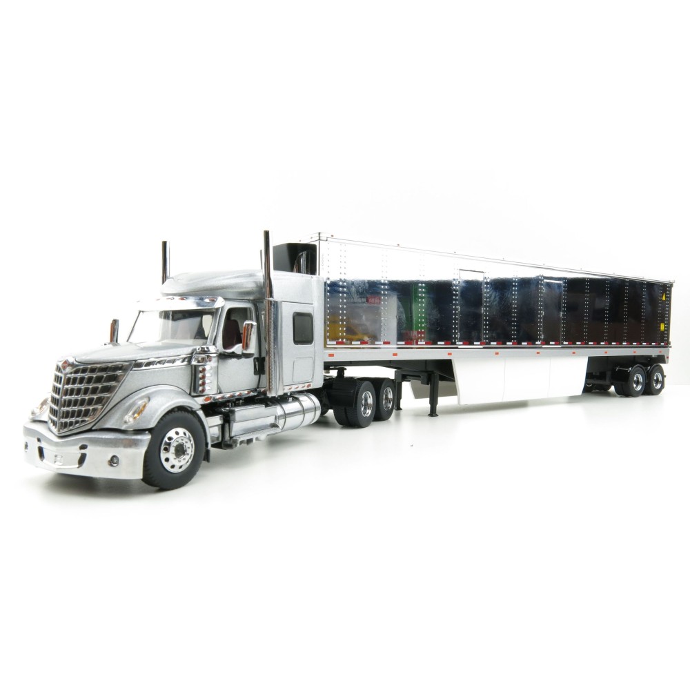 Diecast Masters 71043 - International LoneStar Truck Silver with 53' Chrome Plated Refrigerated Trailer - Scale 1:50