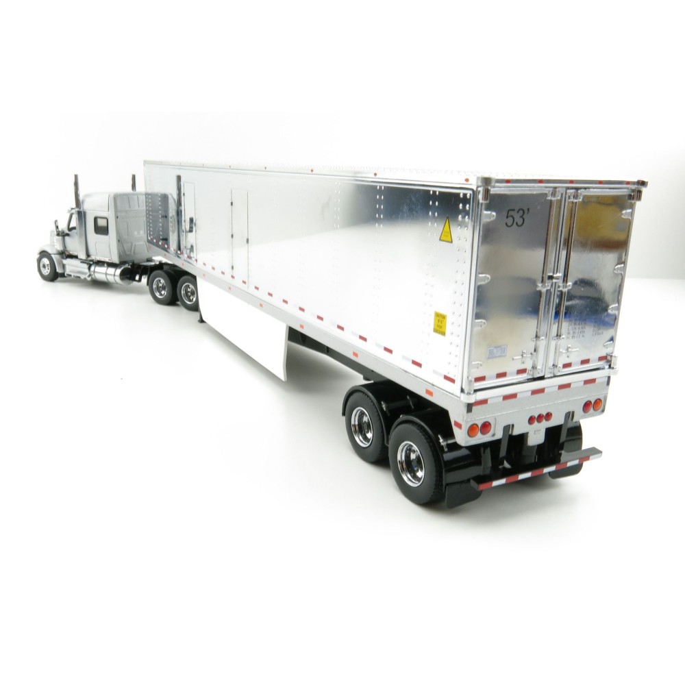 Diecast Masters 71043 - International LoneStar Truck Silver with 53' Chrome Plated Refrigerated Trailer - Scale 1:50