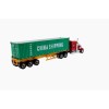 Diecast Masters 71045 - International LoneStar Truck red with Skel Trailer 40ft China Shipping Container - Scale 1:50