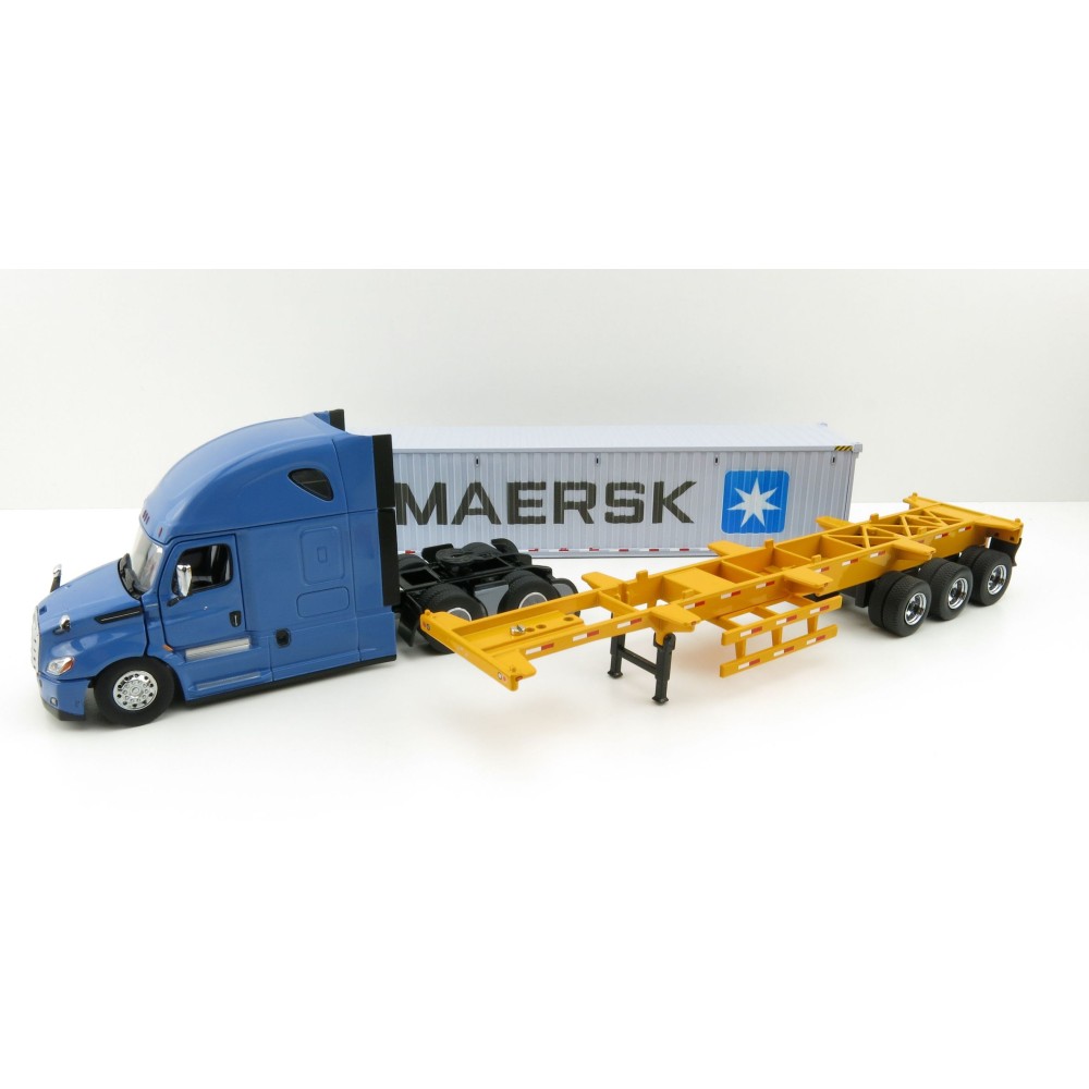 Diecast Masters 71048 - Freightliner New Cascadia Blue with Skel 40ft Sea Container Maersk - Scale 1:50