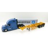 Diecast Masters 71048 - Freightliner New Cascadia Blue with Skel 40ft Sea Container Maersk - Scale 1:50