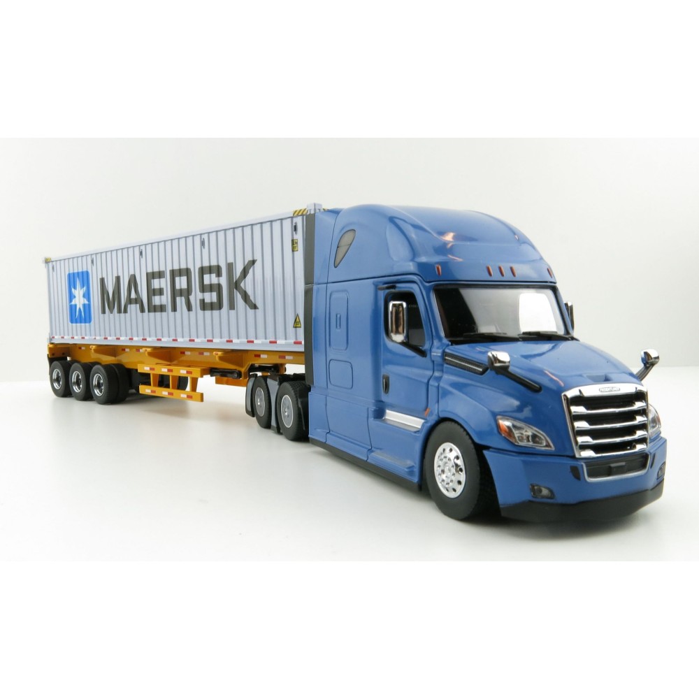 Diecast Masters 71048 - Freightliner New Cascadia Blue with Skel 40ft Sea Container Maersk - Scale 1:50