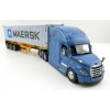 Diecast Masters 71048 - Freightliner New Cascadia Blue with Skel 40ft Sea Container Maersk - Scale 1:50