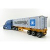 Diecast Masters 71048 - Freightliner New Cascadia Blue with Skel 40ft Sea Container Maersk - Scale 1:50