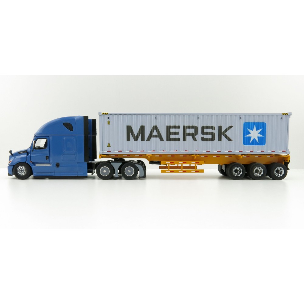 Diecast Masters 71048 - Freightliner New Cascadia Blue with Skel 40ft Sea Container Maersk - Scale 1:50