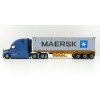 Diecast Masters 71048 - Freightliner New Cascadia Blue with Skel 40ft Sea Container Maersk - Scale 1:50