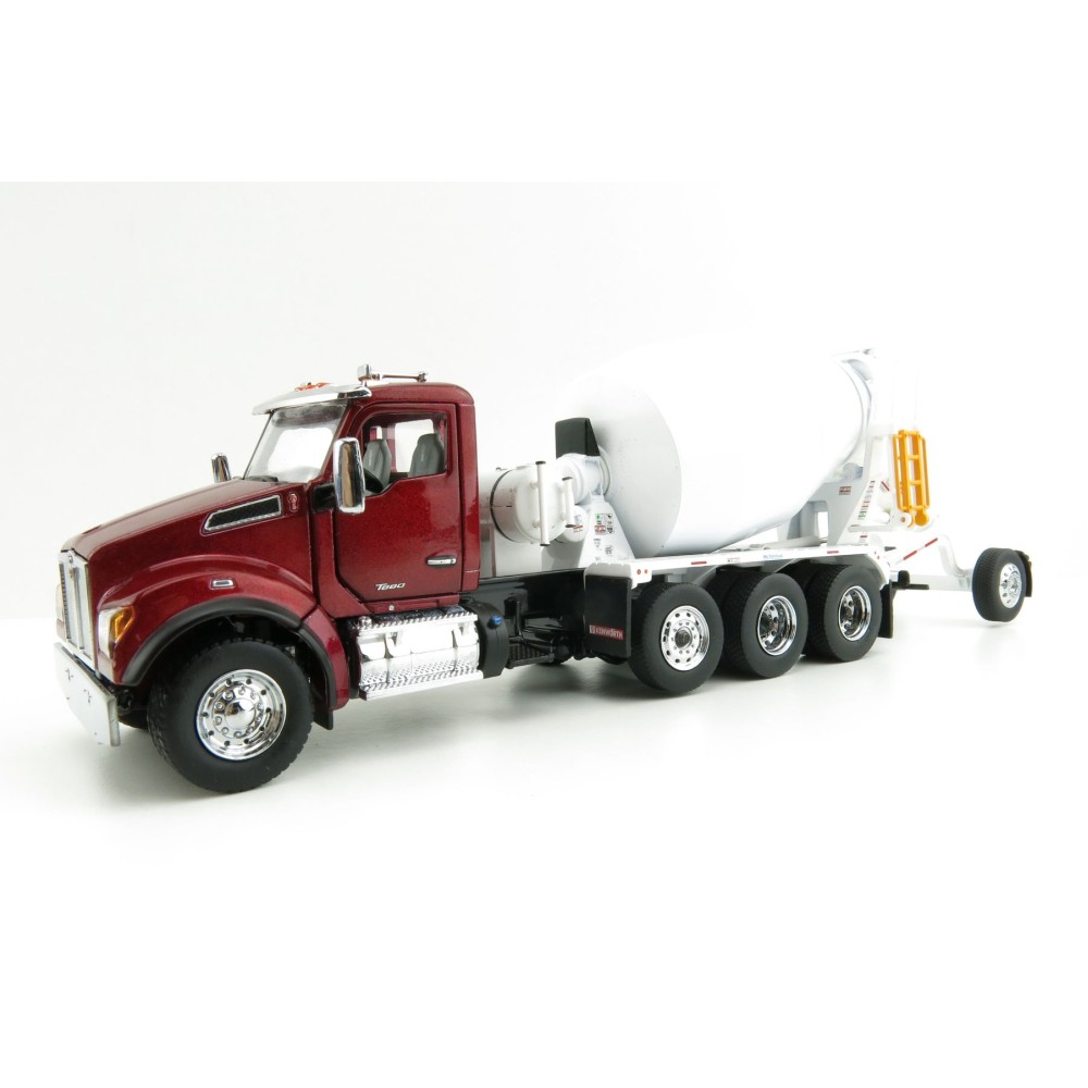 Diecast Masters 71062 - Kenworth T880 SBFA Red Cement Mixer McNeilus BridgeMaster Mixer   - Scale 1:50