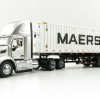 Diecast Masters 71069 - Peterbilt 579 Silver Day Cab Truck with Skel Trailer and 40ft Maersk Container - Scale 1:50