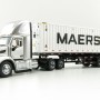 Diecast Masters 71069 - Peterbilt 579 Silver Day Cab Truck with Skel Trailer and 40ft Maersk Container - Scale 1:50