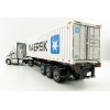 Diecast Masters 71069 - Peterbilt 579 Silver Day Cab Truck with Skel Trailer and 40ft Maersk Container - Scale 1:50