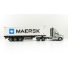 Diecast Masters 71069 - Peterbilt 579 Silver Day Cab Truck with Skel Trailer and 40ft Maersk Container - Scale 1:50