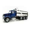 Diecast Masters 71073 - Peterbilt 567 Dump Truck Blue with Chromed Dump Body  - Scale 1:50