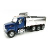 Diecast Masters 71073 - Peterbilt 567 Dump Truck Blue with Chromed Dump Body  - Scale 1:50